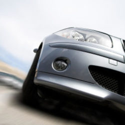 Electric car driving