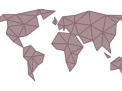 Stilisierte Weltkarte