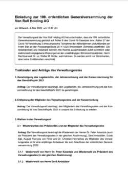 Titelbild Pressemitteilung zur 199. Generalversammlung