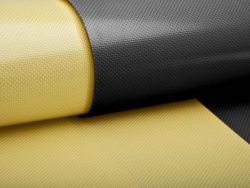 Ballistic prepregs used for protective vests and helmets