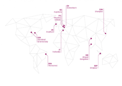 Von Roll Standorte weltweit Karte