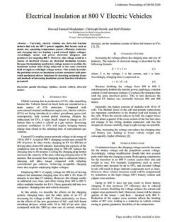 Electrical Insulation at 800 Volt